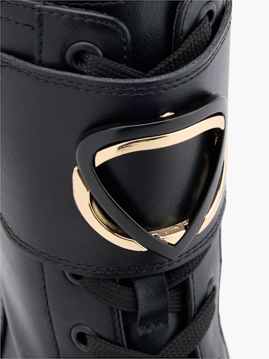 molo krajka-up boot Černá deichmann