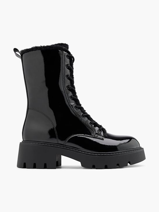 molo krajka-up boot Černá deichmann