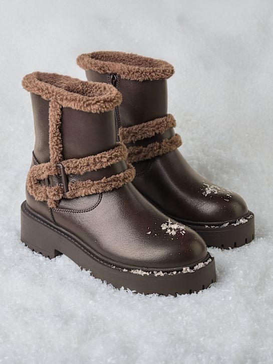 molo winter boot hnědá deichmann