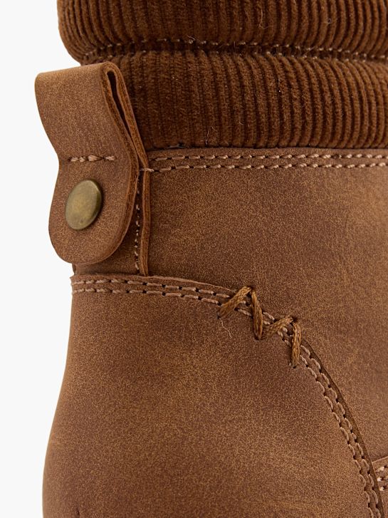 graceland krajka-up boot hnědá deichmann