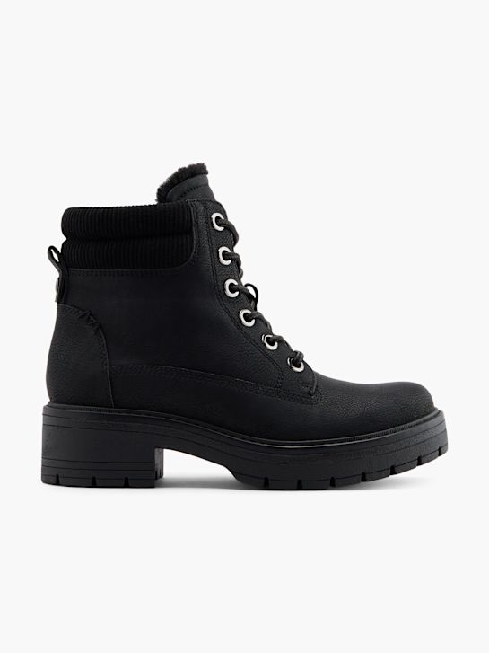 graceland krajka-up boot Černá deichmann