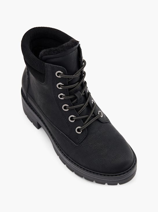 graceland krajka-up boot Černá deichmann