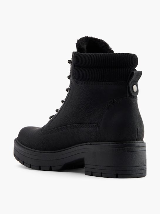 graceland krajka-up boot Černá deichmann