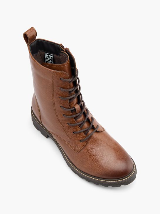 graceland krajka-up boot hnědá deichmann