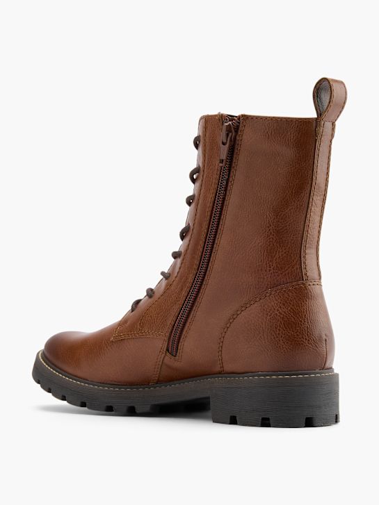 graceland krajka-up boot hnědá deichmann