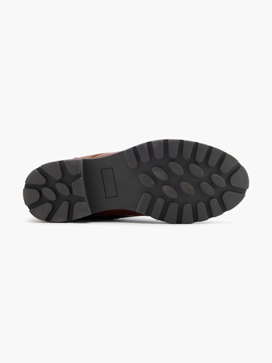 graceland krajka-up boot hnědá deichmann